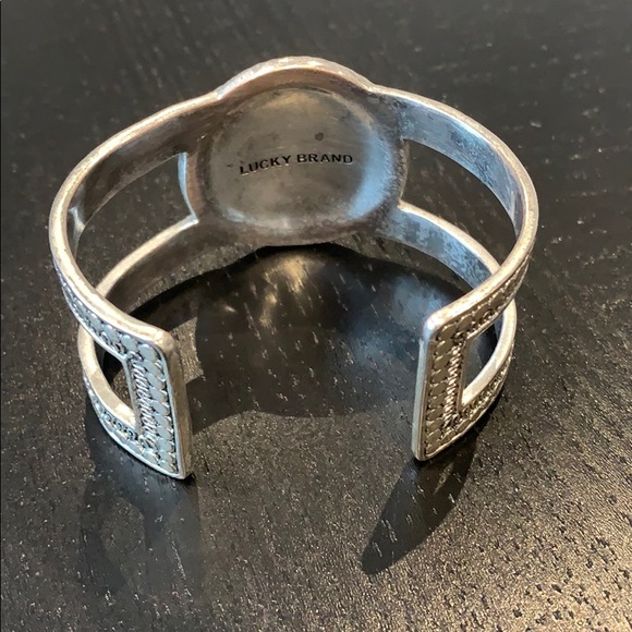 Lucky Brand Turquoise Stone Cuff Bracelet - Picture 2 of 3